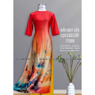 Áo Dài Truyền Thống Lụa Cao Cấp TT686